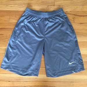 Nike Gray Athletic Shorts Size Medium